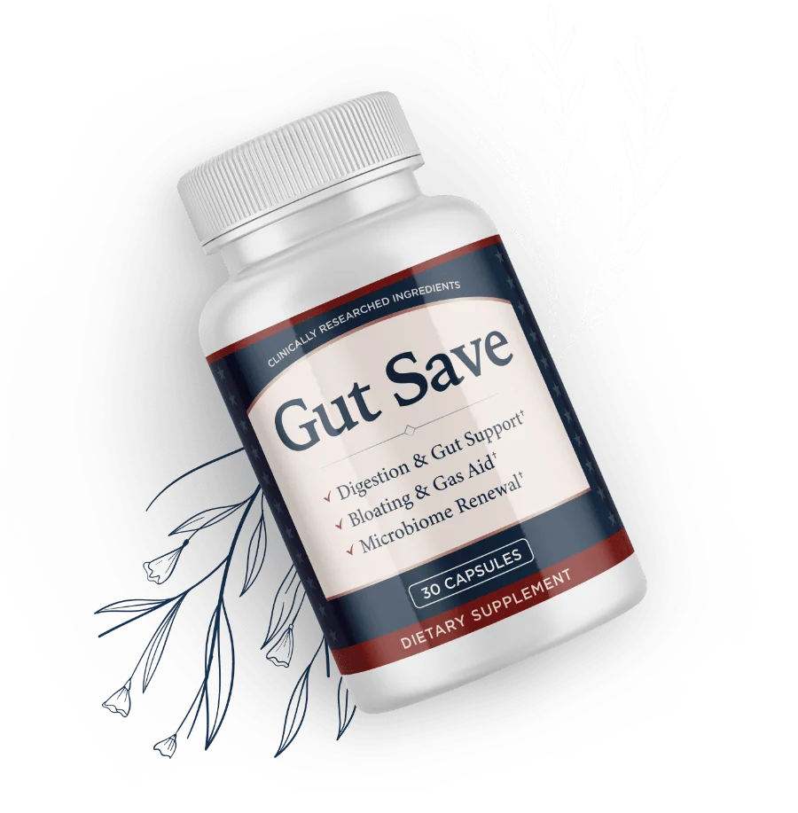 GutSave digestive support capsules bottle