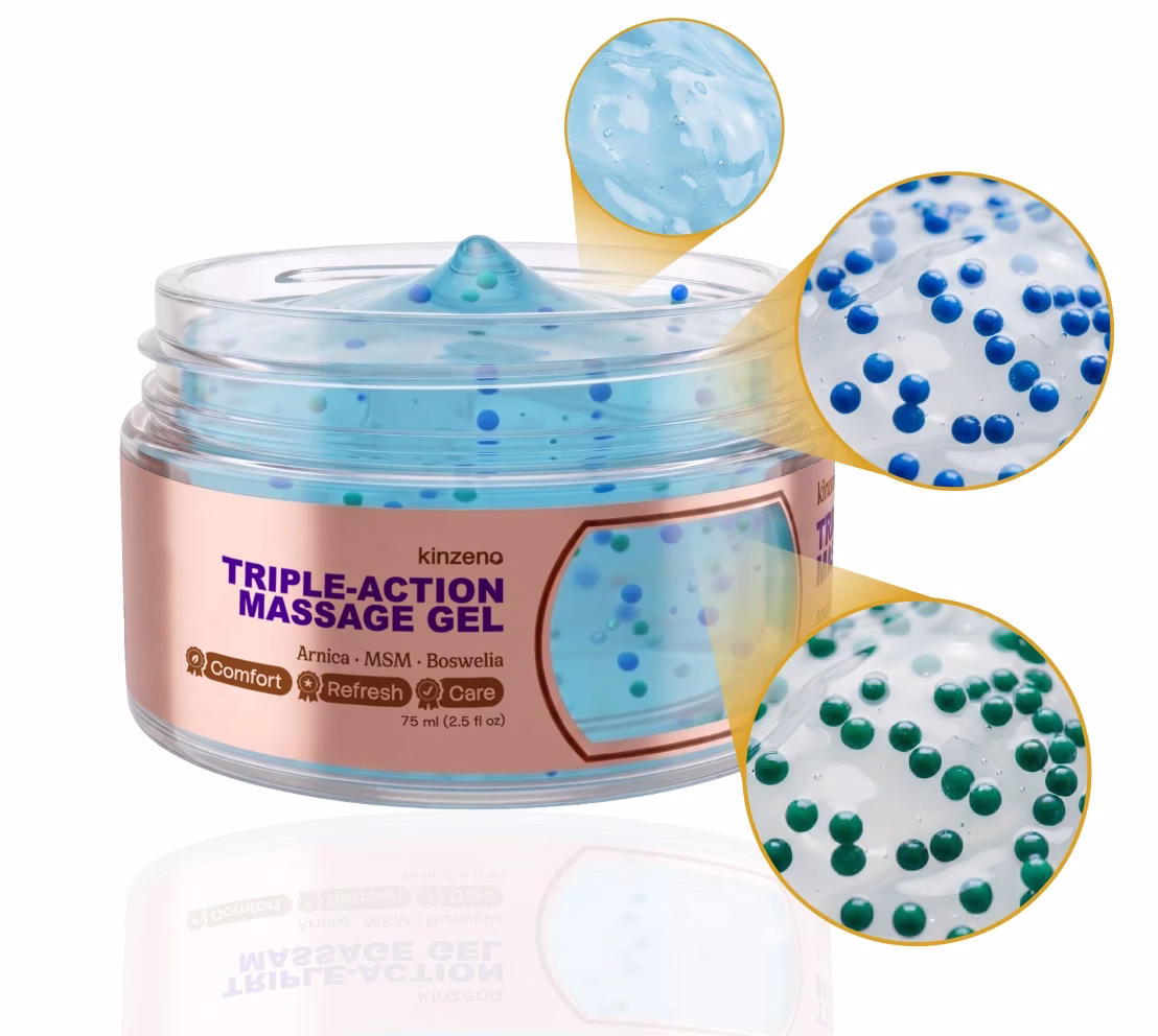 Kinzeno Magnetic Gel Roller cooling massage gel with magnesium and arnica
